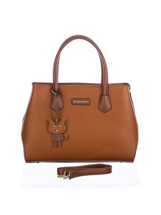 Női táskák, Jacques Esterel barna műbőr női táska - Kalapod.hu